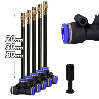 Immagine prodotto di Ugello nebulizzante, modalità di spruzzo regolabili, design resistente, 30 cm, per tubo da 8 mm