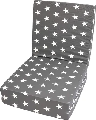Produktbild von Faltmatratze Salsa 190 x 65 cm grau mit Sternenmotiv Matratze Gästebett