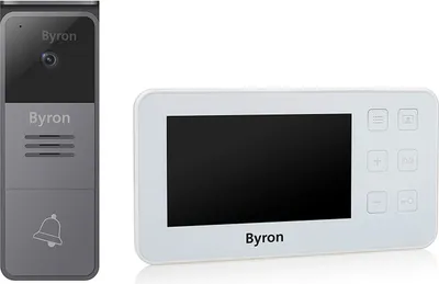 Immagine prodotto di Byron DIC-25512 Videocitofono cablato - 10,9 cm (4,3") - LCD - 480 x 272 pixel - Antracite - Nero - Bianco - IP44 - Alluminio