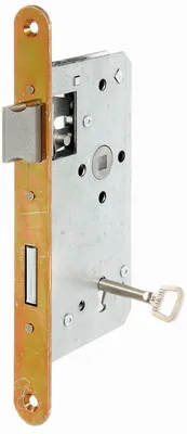 Produktbild von Alberts 215200 Einsteckschloss speziell für Rahmentore - mit oder ohne Schließblech verzinkt Dornmaß 55 mm