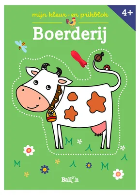 Productafbeelding van Mijn kleur- en prikboek - De boerderij