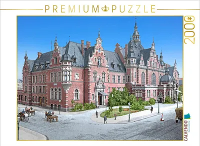 Produktbild von CALVENDO Puzzle Leipzig - Buchhändlerbörse um 1900 2000 Teile Puzzle quer | 2000 Teile Lege-Größe 90x67cm Foto-Puzzle für glückliche Stunden
