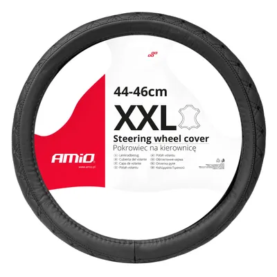 Produktbild von Ledersitzbezug für Autolenkrad XXL 44-46cm SWC-51-XXL AMIO-03564