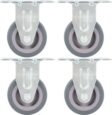 Image de The Living Store 8 pcs. Roulettes fixes 50 mm