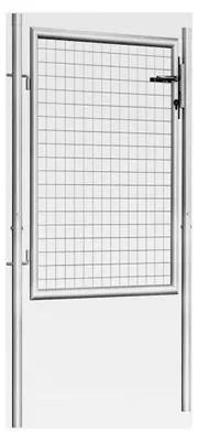 Produktbild von Gartentor aus verzinktem Stahl 100 x 100 cm Silber für Außenhöfe