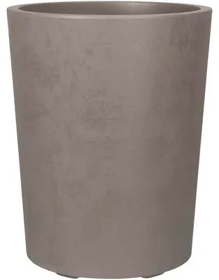 Image de Pot de fleurs rond DEROMA Millennium, 48 L, Ø 43 cm, A réserve d'eau, Marron