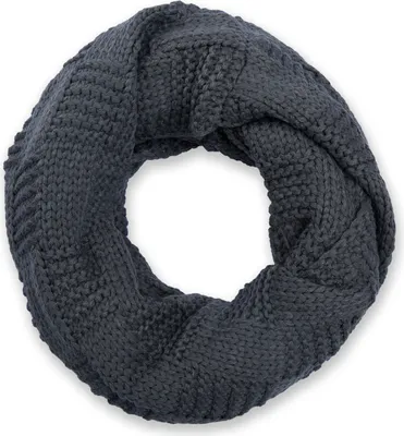 Produktbild von styleBREAKER Uni Strick Loop Schal mit Patentmuster, Uni Feinstrick Schlauchschal, Winter Strickschal 01018152