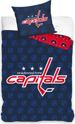 Produktbild von Hockey Bettwäsche NHL Washington Capitals Schilde Größe: 135x200 + 80x80 cm