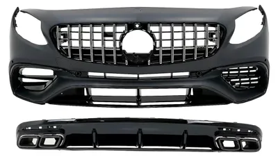 Produktbild von Bodykit für Mercedes S Coupe C217 Sport Line 15-21 S65 Look Grille Diffusor Endrohre.