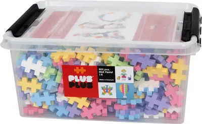 Produktbild von Plus Plus BIG Konstruktionsmaterial Bausteine 600er Pastell; Baumaterial, Bausteine