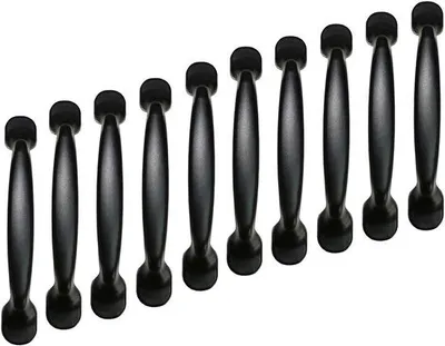 Produktbild von Schwarze Handgriffe - Aluminiumlegierung - 10 Stück