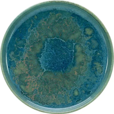Produktbild von Brotteller - Hellblau - Weiß seidenmatt - Ø 17,5 cm - Steinzeug - mit Reaktivglasur