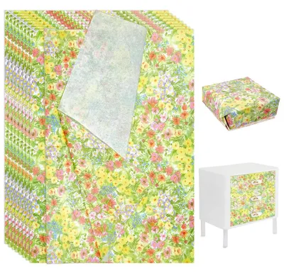 Obrázok produktu pre 20 kusov dekoračného papiera, formát 700 x 493 mm, s motívom kvetov