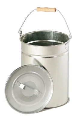 Multifunktioneller Eimer 14 L mit Deckel, verzinkt, Ø 250 mm