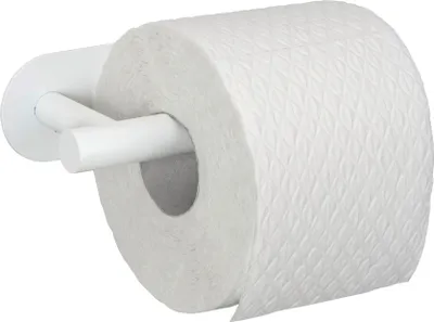 Produktbild von WENKO Toilettenpapierhalter Orea Bad Accessoire Klo Ohne Bohren Edelstahl Weiß