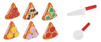 Obrázok produktu pre Kruzzel 22471 Drevená krájacia pizza PIZZA 21cm