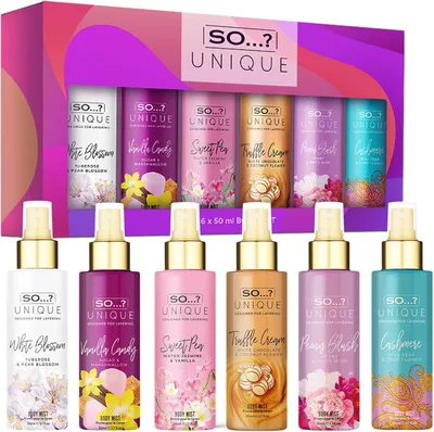 Immagine prodotto di Set regalo per donna: profumo corpo, 6 fragranze, spray persistenti, 6 flaconi da 50 ml