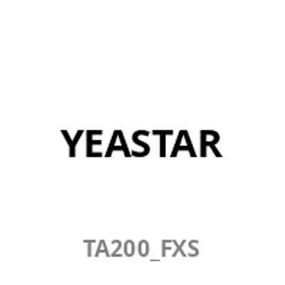 Obrázek produktu pro Yeastar TA200, G.168, G.711, G.729A, G.729B, T.31/T.38, UDP, TCP, TLS, SRTP, FTP, TFTP, HTTP, HTTPS, SSH, UDP, TCP, TLS, SRTP, 5 V
