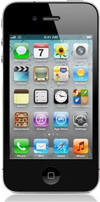 Produktbild von Apple 4 iPhone, 8,89 cm (3.5"), 960 x 640 Pixel, TFT, 1 GHz, 16 GB, 8 MP