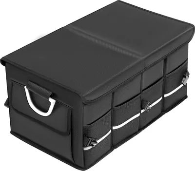 Produktbild von Kofferraum Organizer Auto Faltbare mit Deckel und Aluminiumgriffen