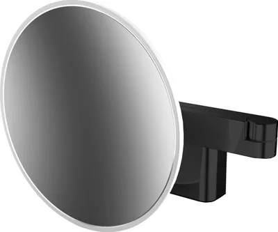 Immagine prodotto di emco LED miroir de rasage et de maqu'illage, modèle mural, bras à double articulation, grossissement 5x, rond, 109513330, 109513330