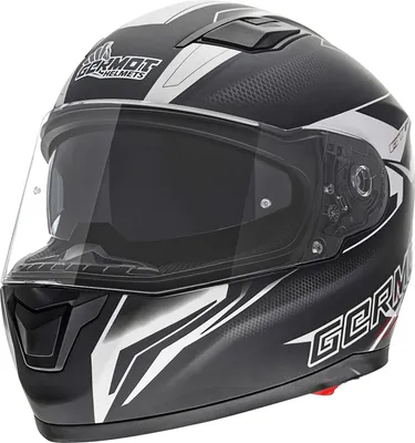 Immagine prodotto di Germot GM 330 Decor Casco Colore: Nero opaco/Bianco, Taglia: XS (53/54)
