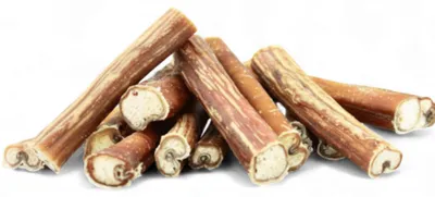 Produktbild von Kalbsziemer getrocknet ca. 12 cm 1 Kg Hundesnack Kausnack Hundeleckerlie getreidefrei für Hunde natürlich ohne Zusätze