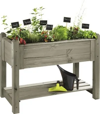 Produktbild von Hochbeet auf Stelzen Wilk Premium 113 x 59 x 84,5 cm vintage-grau