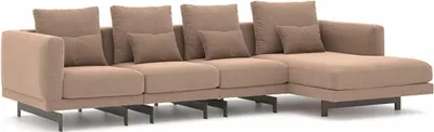 Obrázek produktu pro Béžový čalouněný nábytek rohová sedací souprava Rohová pohovka ve tvaru L Designový nábytek