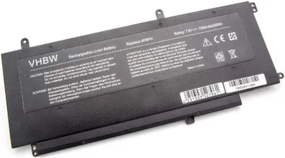 Produktbild von vhbw Akku Ersatz für Dell 4P8PH, G05H0 für Notebook (7500 mAh, 7,4 V, Li-Ion)