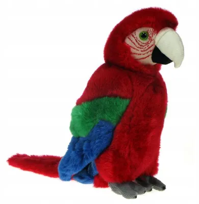 Produktbild von Uni-Toys Stofftier Papagei Ara 25cm Grünflügelig