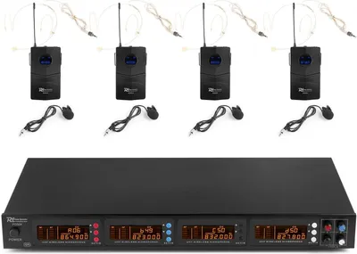 Produktbild von Power Dynamics PD504B, Lavalier-Mikrofon, 60 - 18000 Hz, Stationärer Empfänger, Taschensender, 826 - 865 MHz, 1%