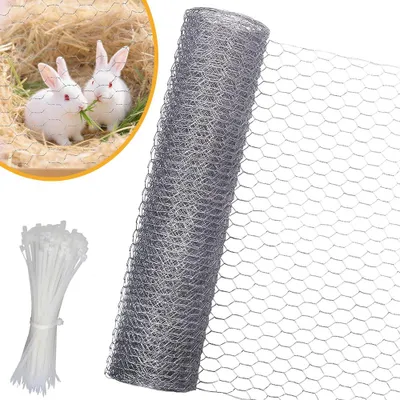 Produktbild von Kaninchendraht, Hasendraht Drahtzaun, Hühnerdraht Feinmaschig, Geeignet für Tierzaun, Gartenzaun und Heimdekoration