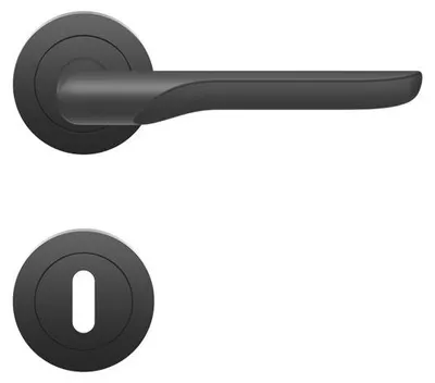 Produktbild von Karcher ER62 Maranello Türdrücker Rosettengarnitur Kosmos Schwarz (Lochung: BB) Lochung: BB