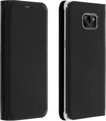 Image de Avizar, Flip Book Cover Housse de protection pour Samsung Galaxy S7 Edge, Noir