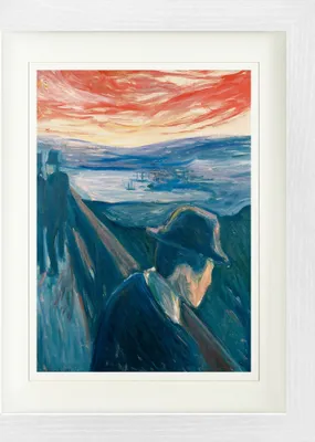 Produktbild von Edvard Munch Gerahmtes Bild Mit Edlem Passepartout | Wand-Bilder | Im Bilderrahmen - Die Verzweiflung, 1892 (40 x 30 cm)