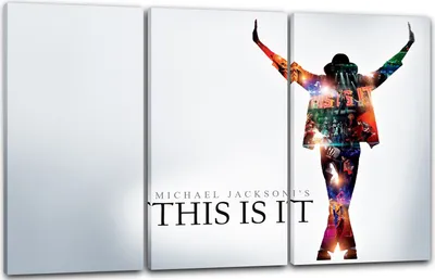 Produktbild von Leinwandbild 3-teilig (120x80cm): Michael Jackson This is it Tanz-Star King of Pop Legende, echter Holz-Keilrahmen inkl. Aufhänger, handgefertigt in Deutschland
