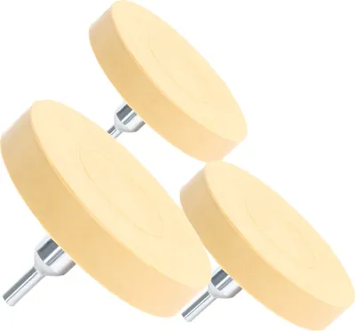 Obrázok produktu pre XPOtool guma na fólie 3 kusy Ø 88 mm s adaptérom 6 mm na odstraňovanie zvyškov lepidla, nálepiek a obtlačkov na autá, odstraňovač lepidla s gumovým gumovým kotúčom na autá a iné vozidlá