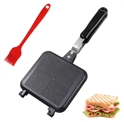 Immagine prodotto di Padella antiaderente in alluminio, con rivestimento su entrambi i lati – ideale per panini e pancake