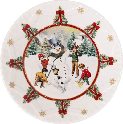 Produktbild von Villeroy & Boch Schale Schneemann bauen BHT 25x4.30x25 cm bunt