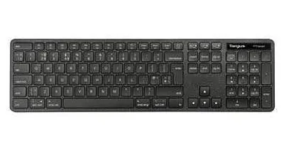 Produktbild von Targus EcoSmart AKB873FR, Volle Größe (100%), Kabellos, RF Wireless + Bluetooth, AZERTY, Schwarz