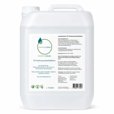 Produktbild von membraclean TD Trinkwasserdesinfektion - 10 Liter, z.B. für Dosieranlagen, PT 5