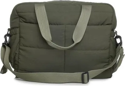 Produktbild von Wickeltasche, Thermobaby Plumea, Kaki, Gesteppt, 9 Taschen, 3 Isoliertaschen, Mit Wickelauflage
