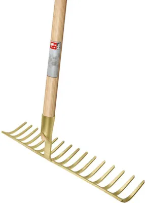 Produktbild von Idealspaten Straßenrechen 14 Zinken, Arbeitsbreite 455 mm, mit Stiel