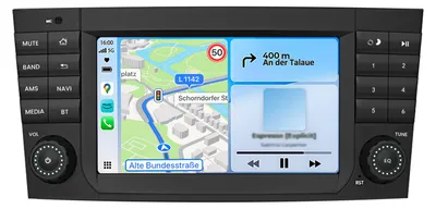 Image de 32GB Carplay Autoradio pour Mercedes W203 C Class depuis 2000 Android Navi Bluetooth GPS DAB