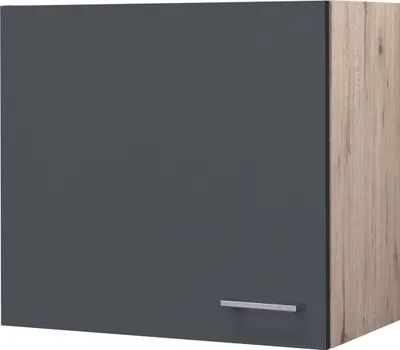 Produktbild von Hängeschrank Küche - 60 cm breit - Basaltgrau Matt San Remo Eiche – Morena