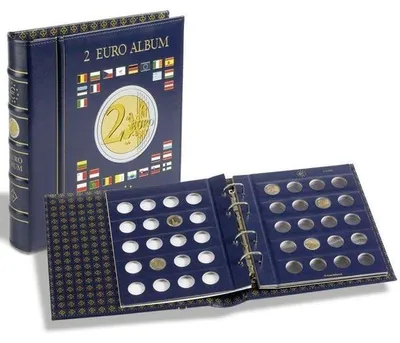 Produktbild von VISTA 2 EURO-Album-Set inkl. 4 Münzblätter + Schutzkassette
