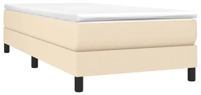 Produktbild von vidaXL Boxspringbettgestell Creme 90x200 cm Stoff