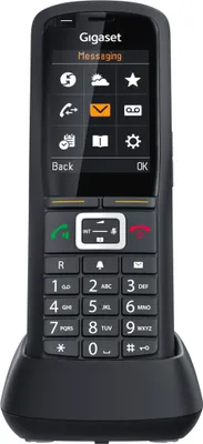 Produktbild von Gigaset R700H PRO - DECT-Telefon - Kabelloses Mobilteil - 500 Eintragungen - Anrufer-Identifikation - SMS (Kurznachrichtendienst) - Schwarz