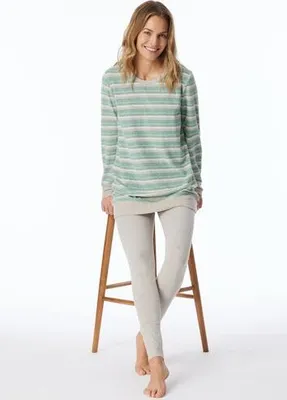 Produktbild von Schiesser Damen Schlafanzug lang jeansblau 44